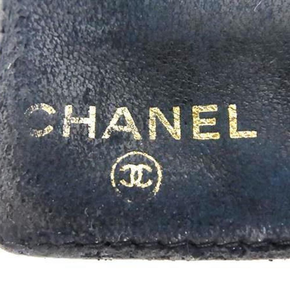 CHANEL Authentic Black Caviar Leather Logo Wallet - Picture 9 of 10
